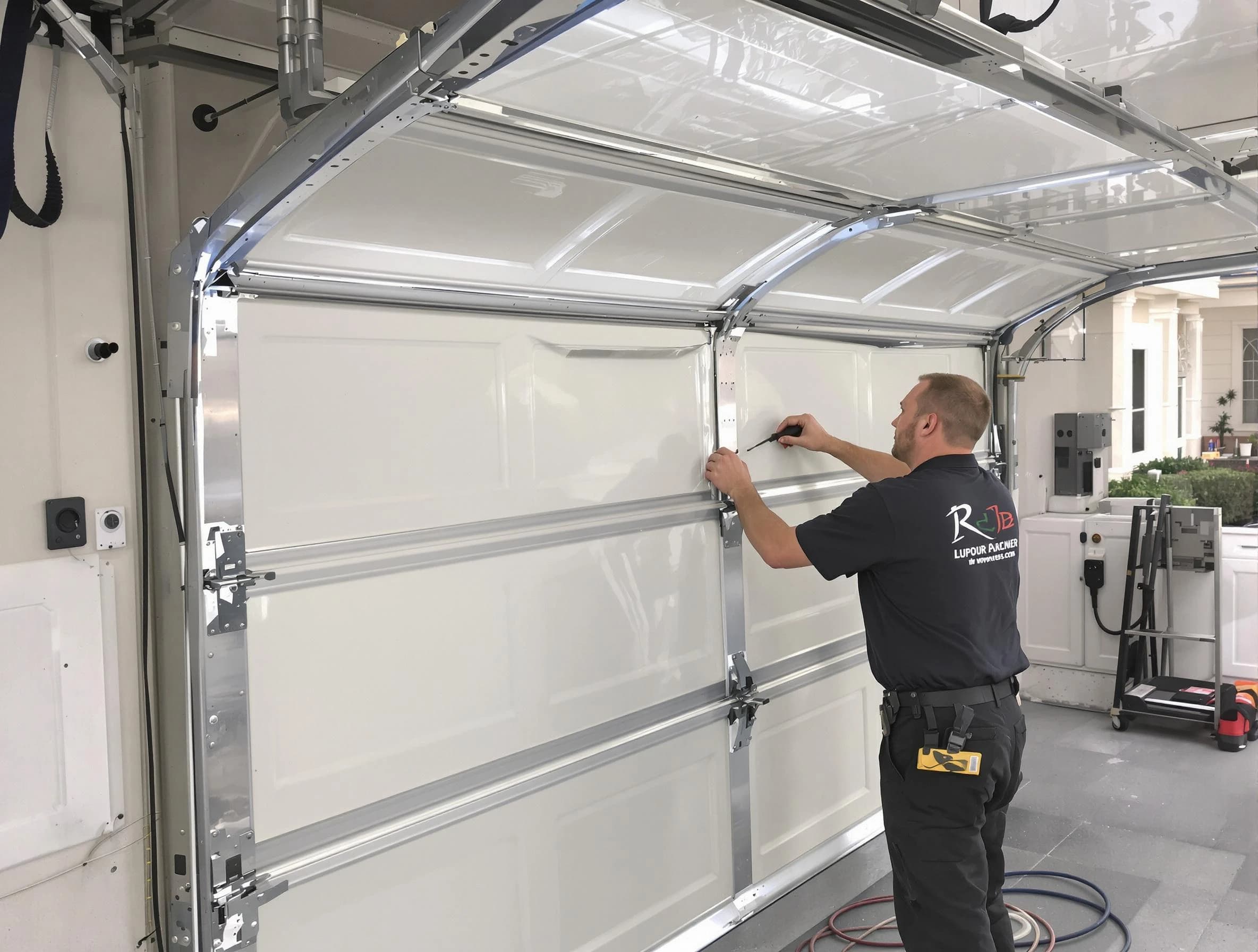 East Basin Garage Door Repair professional performing panel repair in East Basin