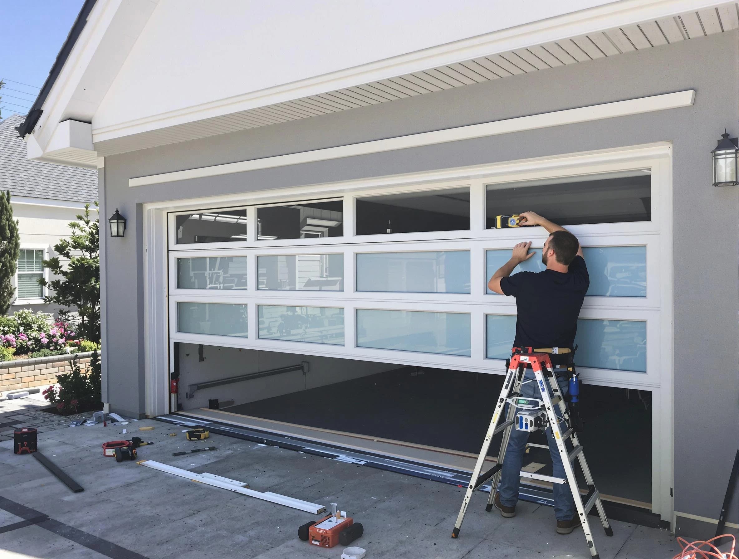 East Basin Garage Door Repair team performing garage door replacement in East Basin
